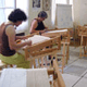 Atelier de tapisserie d'Aubusson France Odile Perrin-Criniére