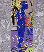 granit et tapisserie "l'Homme bleu" >> Agrandir l'image